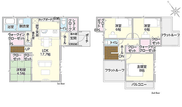 タマタウン光市中央1号地　間取り図