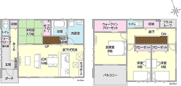 タマタウン上宇部1号地 間取り図
