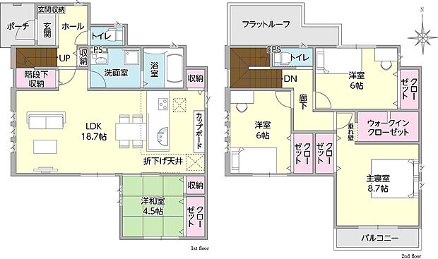 タマタウン富任1号地　間取り図
