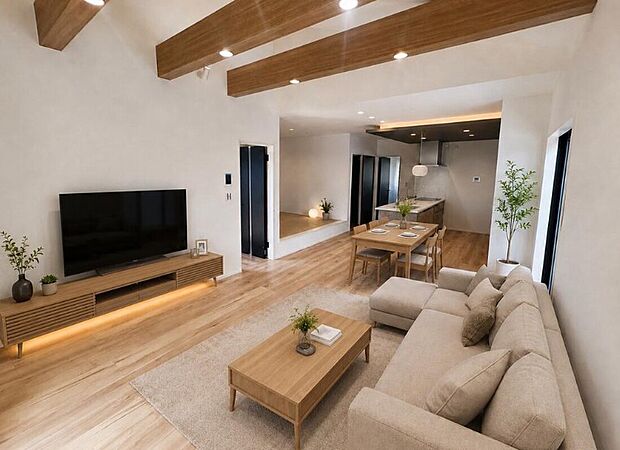2号地　内観画像
※2026年10月撮影※掲載の家具・小物はCG加工したもので、販売価格には含まれておりません。
