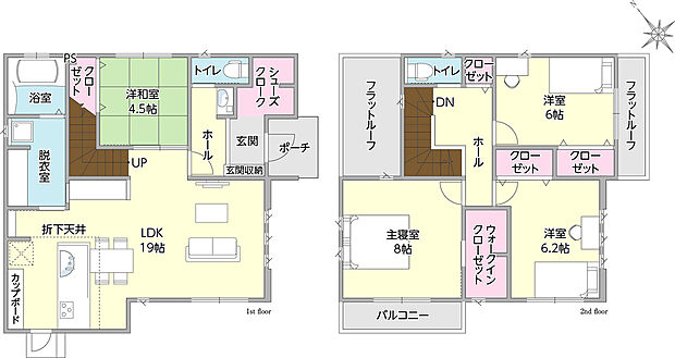 タマタウン虹ヶ丘V1号地 間取り図