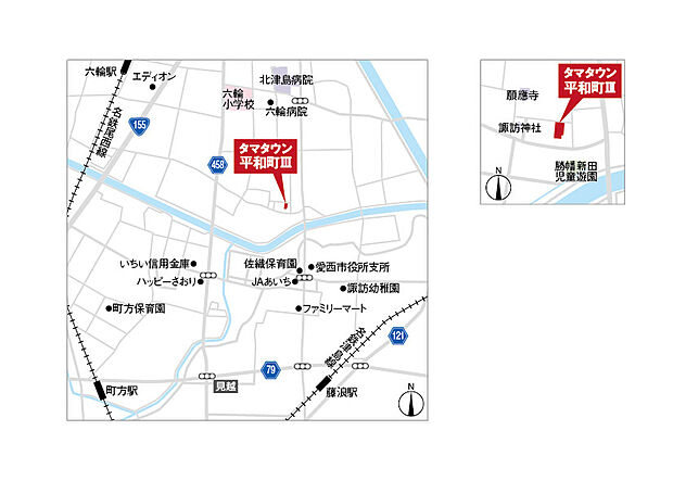 【タマタウン平和町III】案内図