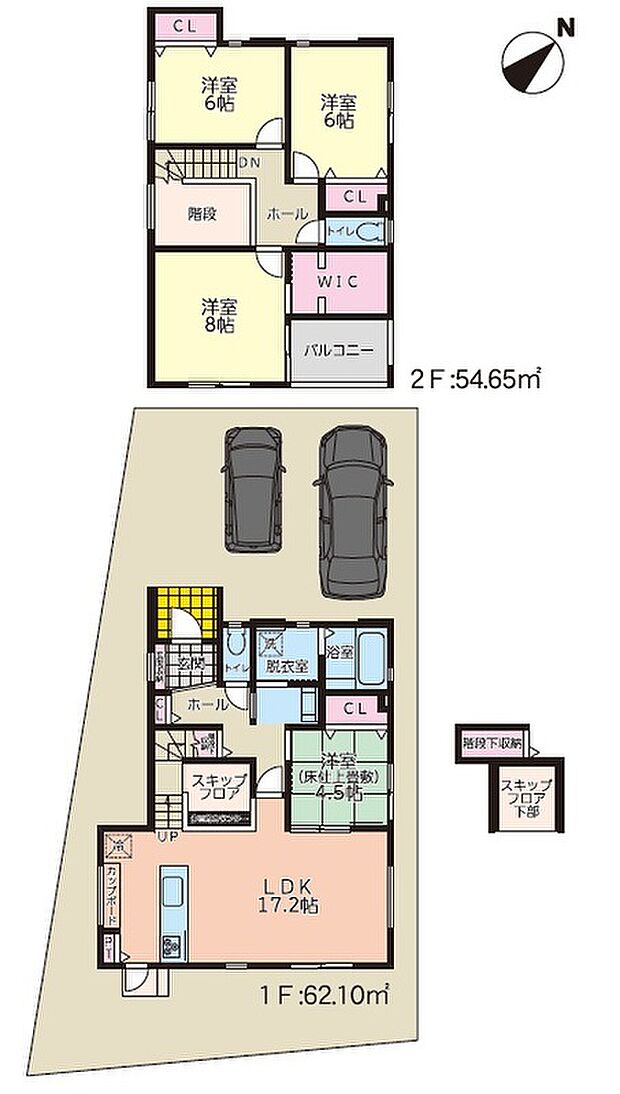 【4LDK】使い勝手のいいシンプルで機能的な間取りの家
将来の暮らしにも対応できる間取りです。各居室にクローゼットも完備しており、子供が成長しても快適に過ごせる環境を提供します♪