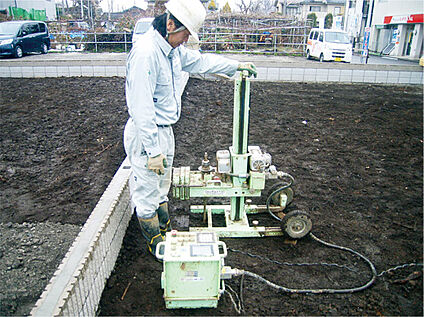 全棟地盤調査実施