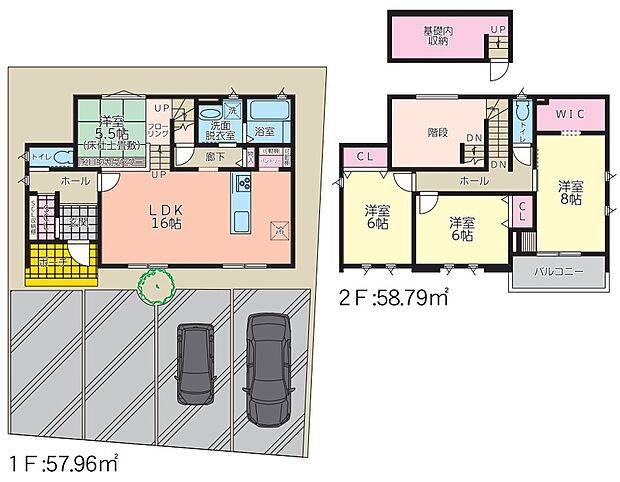 【3LDK】スキップフロアの開放感と和室の温もりが融合した新しいスタイルの家
将来の暮らしにも対応できる間取りです。各居室にクローゼットも完備しており、子供が成長しても快適に過ごせる環境を提供します♪