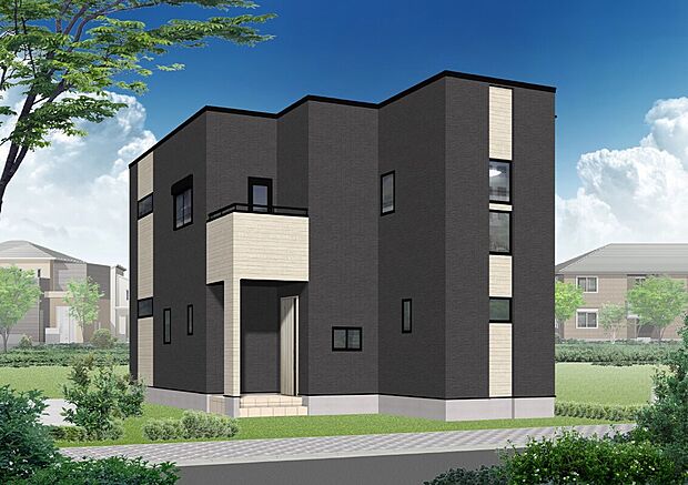 【タマタウン富士宮黒田　完成予想外観パース（２号棟）】完成内覧会開催中！