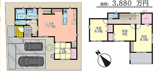 【4LDK】豊富な収納と、スタディースペースが魅力♪