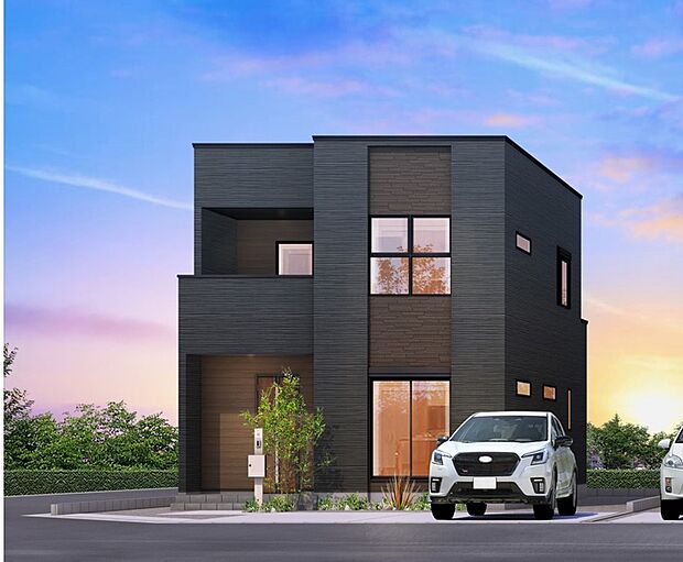 【完成イメージ】<1号地:3380万円>水回りを集中させた家事楽動線が魅力な家。