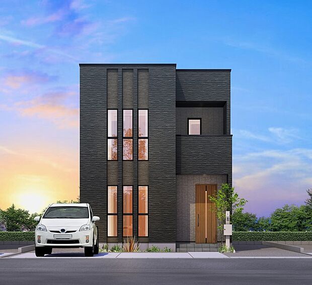 【完成イメージ】<2号地:3280万円>19帖のLDKと広々脱衣室のある家。