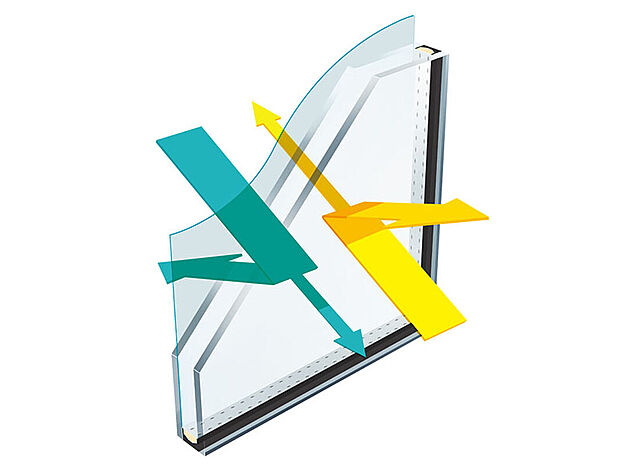 【複層ガラス】【サッシ】複層ガラスの室外側または室内側の中空層面に特殊金属加工を施した「Low-E複層ガラス」を全室の窓に設置。遮熱・断熱性が高く、冷暖房効率を高めます。(画像はイメージ)