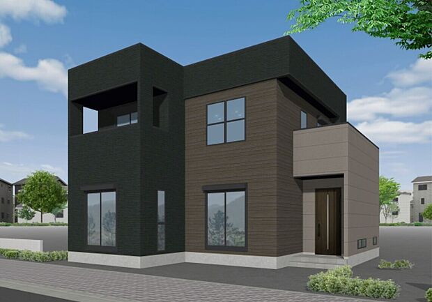 【6号地外観】【6号地/ワークスペースのある家】
テレワークスペースや書斎スペースとしてご活用いただけるワークスペースを完備♪さらに、プライバシー空間を確保ししつつ、雨風の影響を受けにくいインナーバルコニーを設置。