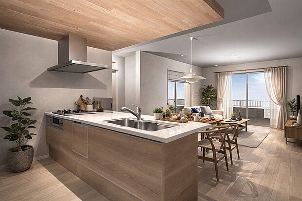 【ダイニング】※画像はAIにより家具・家電を配置しております。