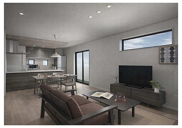 【タマタウン田倉2号地　内観パース】※家具はCGによるイメージです。