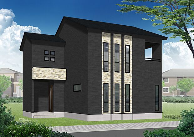 【【4号棟】完成予想図】閑静な住宅街。