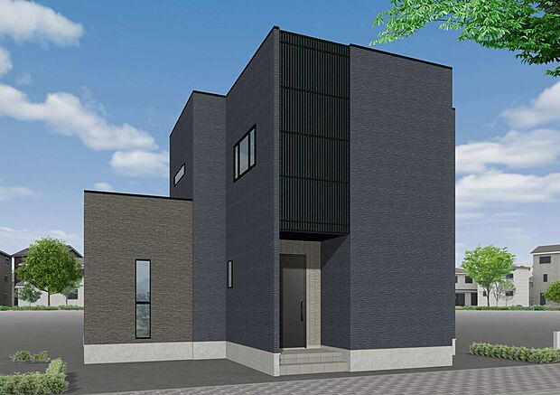 【4号地】【4号棟完成予想図】
南面8.5帖のワイドバルコニーを設けた開放的な住まい♪気持ちのいいお洗濯はもちろん、ガーデニングやおうちカフェなどもお楽しみいただけます。