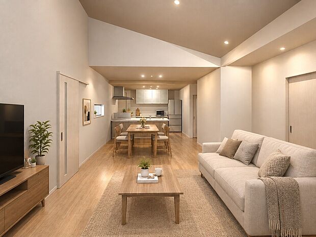 【タマタウン勝間1号地 内観パース】※家具はCGによるイメージです。