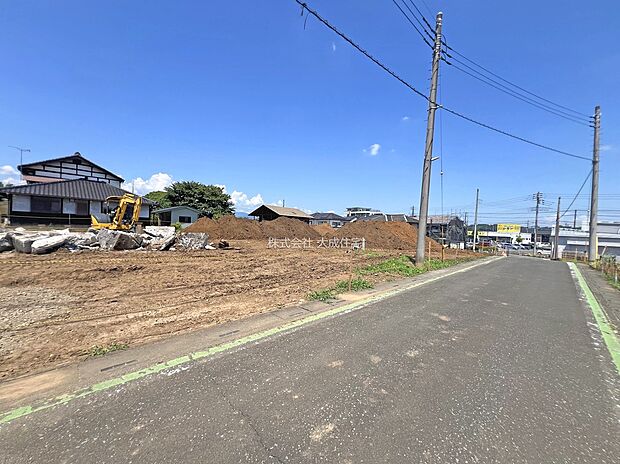 【全10区画(現地写真)】前面道路 現地写真2025.7.21撮影