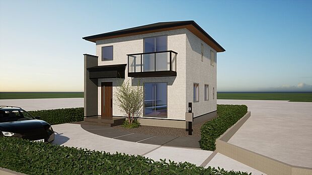 【D区画参考外観パース】D区画参考外観パース:この外観は一例であり、外観はお客様が自由に決定できます。