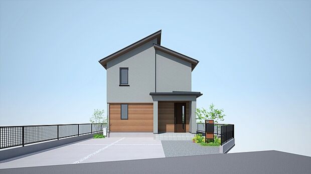 【A区画参考外観パース】※パースは一例で、外観デザインはお客様が選択できます。