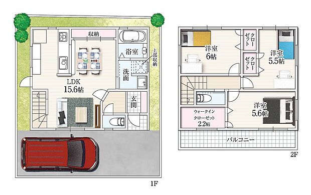 動線を考慮した住み心地の良い間取りを採用しました。