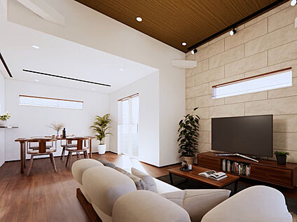 【LDK/室内パース】