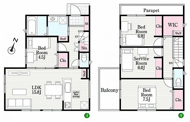間取り図 資料請求や現地見学、お気軽にお問い合わせください。