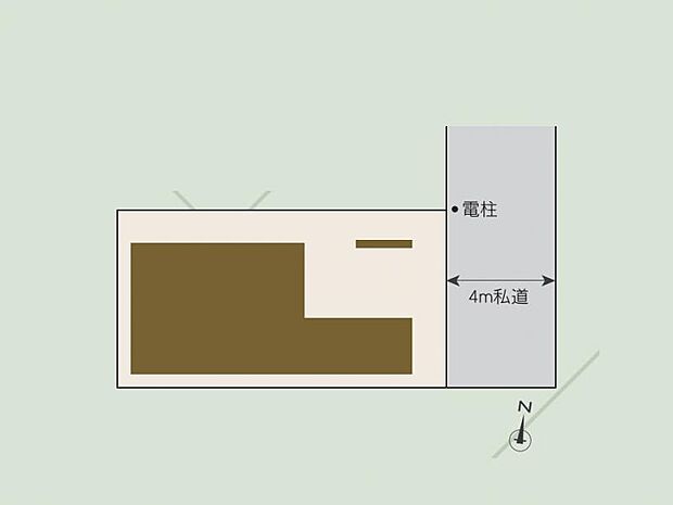 東側4m道路に接道した落ち着きある住環境!カースペースを備えた生活動線の良いすっきりとした配置です。