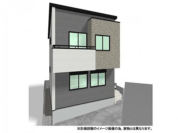 【【外観イメージパース】】快適な暮らしを支える充実の設備!食洗機や浴室乾燥機に加え、防犯・防災に安心の1階一部シャッター、断熱性に優れたLow-Eガラスや網戸も標準装備しています。