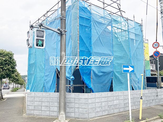 【現地外観写真】【販売現地】1号棟　陽当たりの良い南道路の角地です！2026年6月11日撮影