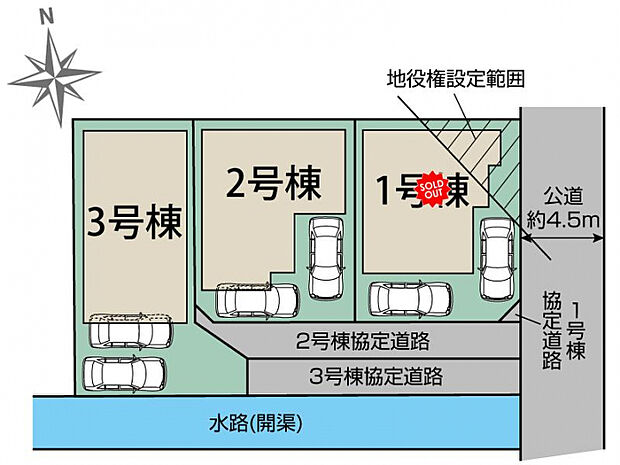 北名古屋市熊之庄新宮3棟 区画図