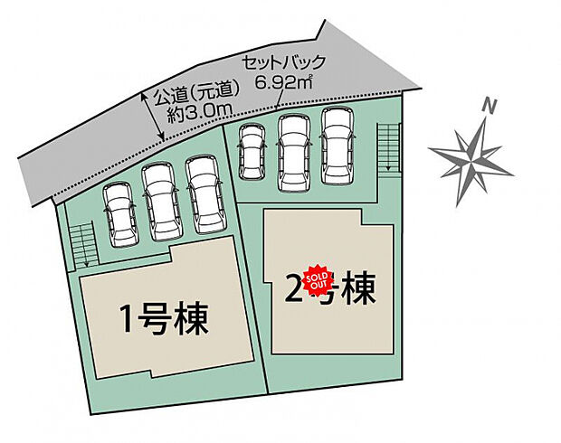 刈谷市元町4丁目2棟 区画図