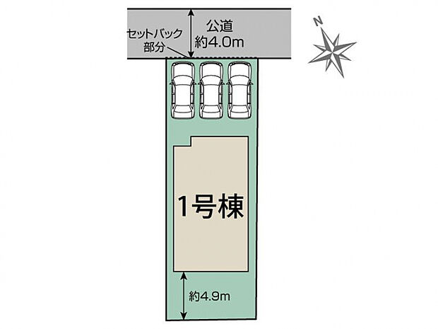 愛西市北一色町昭和1棟 区画図
