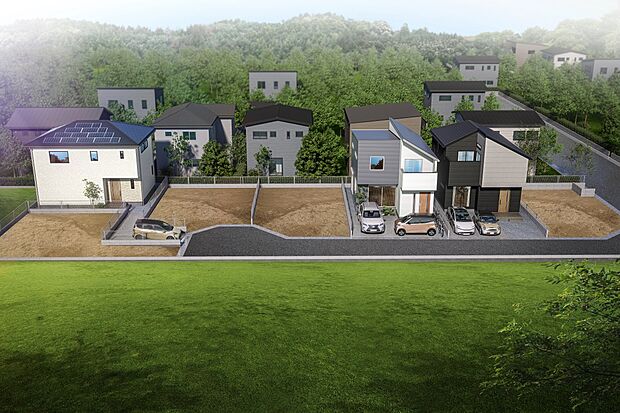 車の通り抜けがないプライベート街区なので小さなお子さまがいるご家庭も安心の分譲地