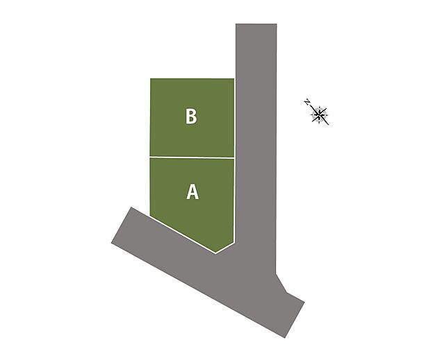 【SmileTown鶴林寺公園前】鶴林寺公園に隣接し、総2区画×41坪超!前面道路は約6.0m舗装道路で、明姫幹線へのカーアクセスもスムーズです。車2台並列駐車可(車種による)。カー利用も便利です。