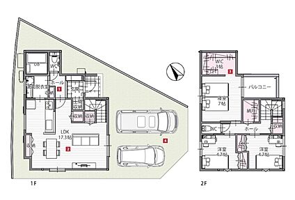 【1階間取図/C号地モデルハウス】