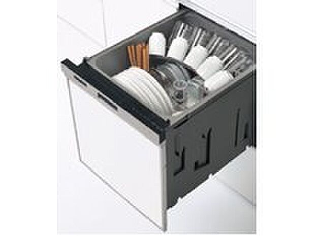 【ビルトイン食器洗い乾燥機】家族が多いと大変な食事後の食器洗いを肩代わり。 時間を節約することが出来ます。ビルトイン式の為、キッチンカウンター上はすっきり♪