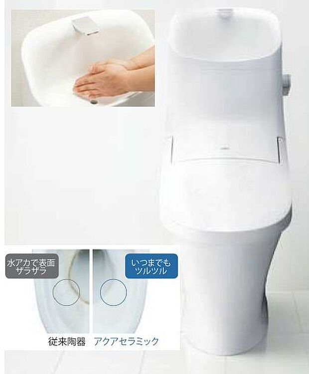 【洗面化粧台「シーライン」】汚れてもさっとキレイに。継ぎ目やスキマがないカウンターは、髪の毛などのゴミを取り除きやすいヘアキャッチャー付でお手入れも簡単。