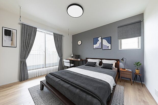 【主寝室】家具はイメージです