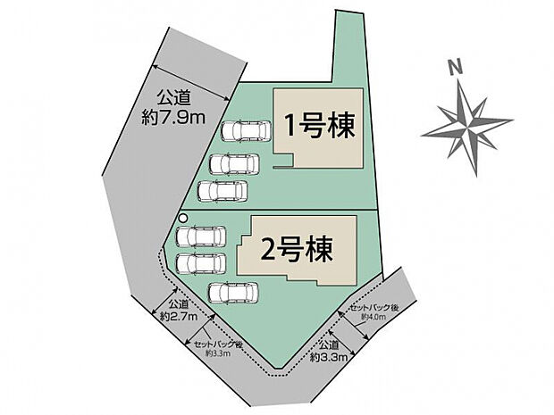 江南市島宮町巡見2棟 区画図