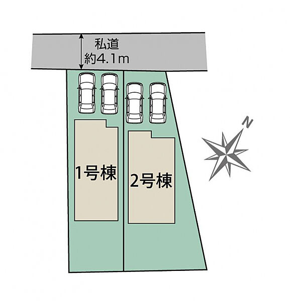 八千代市八千代台北15丁目2棟　区画図