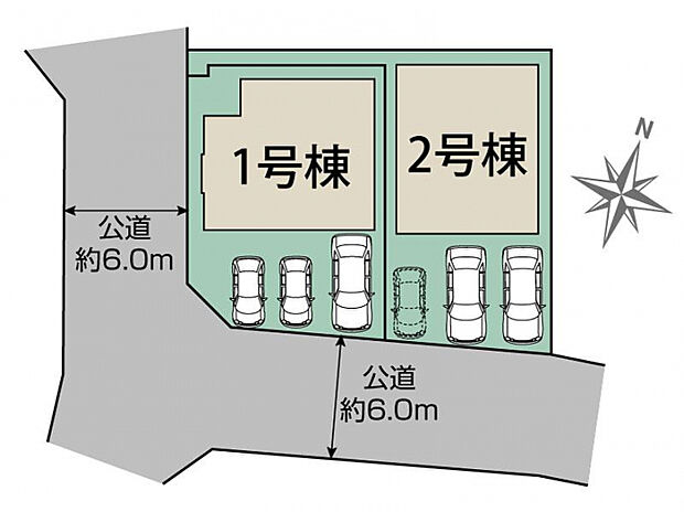 千葉市花見川区さつきが丘1丁目2棟 区画図