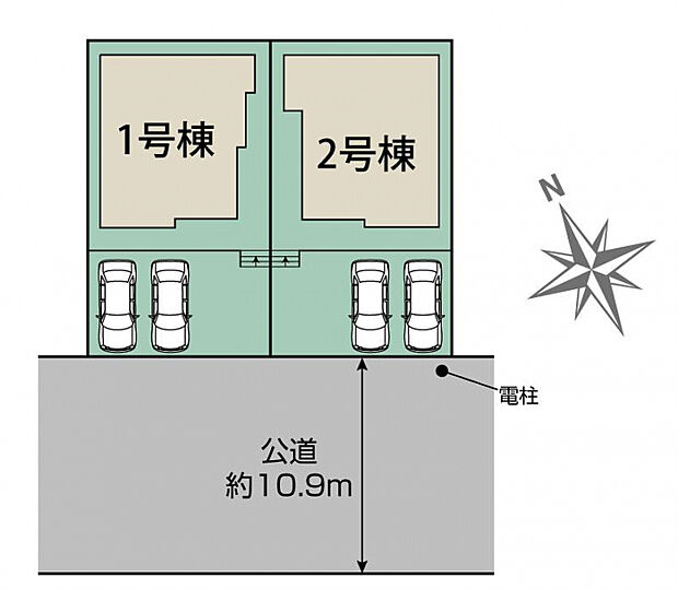 柏市逆井藤ノ台2棟 区画図