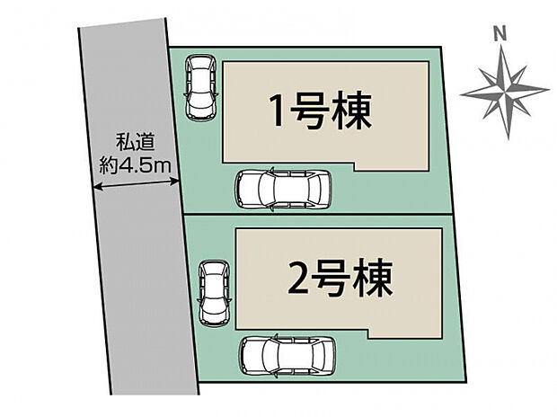八千代市大和田新田3期2棟 区画図