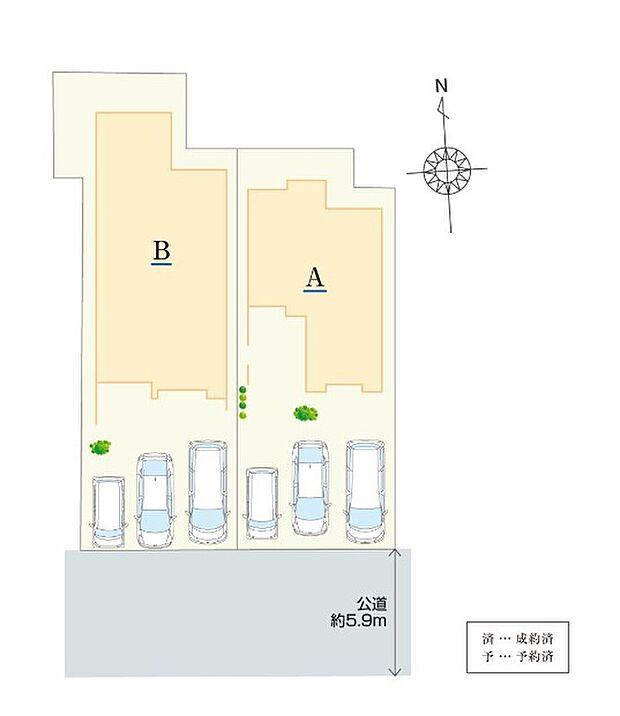 公道幅員約5.9mの南側道路に面した立地です。日当たりを確保しやすく、快適にお過ごしいただけます。名鉄名古屋本線「名鉄岐阜」駅まで自転車約5分！始発駅のため、毎日の通勤通学も落ち着いて乗れそうです。
