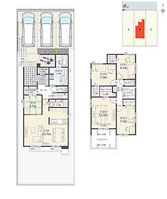 5LDK+多目的収納+3ウォークインクローゼット+玄関収納+パントリー+ランドリースペース
駐車3台可  

4.5帖の洗面室にはラントリースペースを設置、移動なくお洗濯物を干したり畳んだりできます。 