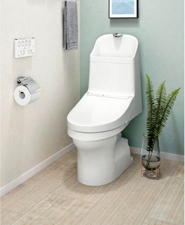 【トイレ／TOTO トイレ】汚れがつきにくい工夫
TOTO独自の技術「セフィオンテクト」で汚れがつきにくい陶器表面の凹凸を100万分の1mmのナノレベルでツルツルにし、 かつイオンパワーで汚れの付着力を弱めることで、理想的な 自浄力を実現。