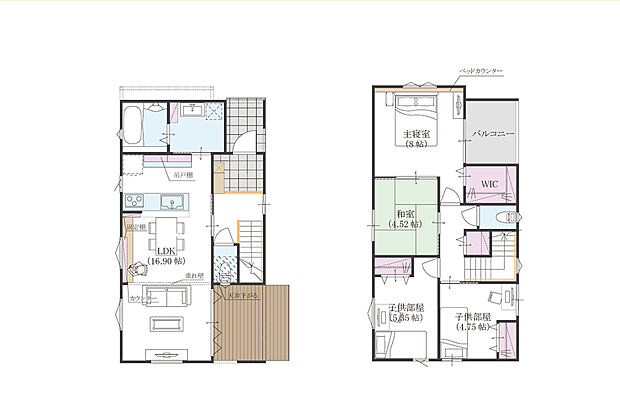 プラン建物価格: 2450万円
プラン間取り:4LDK
プラン建物面積:97.75m2