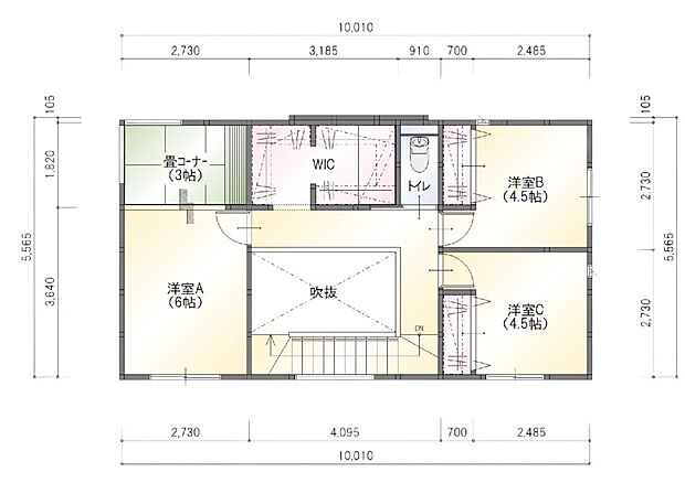 【3LDK+和室+WIC】2階