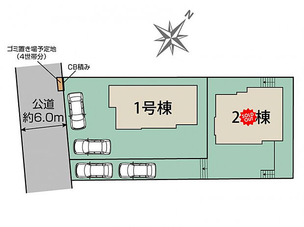 川崎市麻生区栗木3丁目2棟 区画図