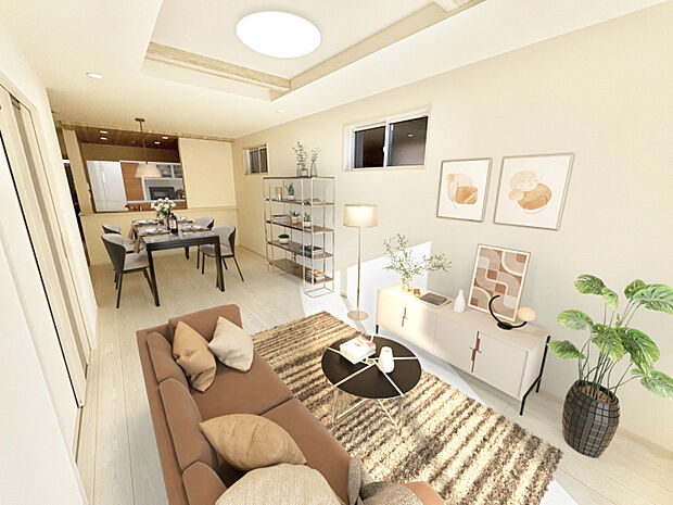 ☆1号棟　LDK（バーチャルステージング）☆　